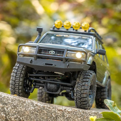 Fms FCX18 1/18 Land Cruiser RC Rock Crawler Scale Katana Toyota RC Car 2.4Ghz 4WD Off-Road Waterproof RC Trucks Vehicle RTR All Terrains Hobby Grade Climbing Car for Boys Adults