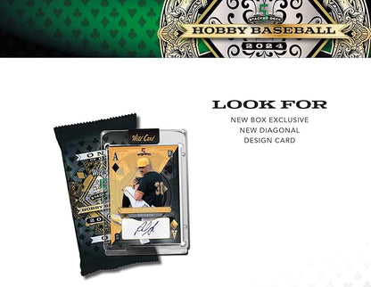 Wild Card 2024 5 Card Draw Stacked Deck Baseball Trading Card Box (5 Autographs Per Box)