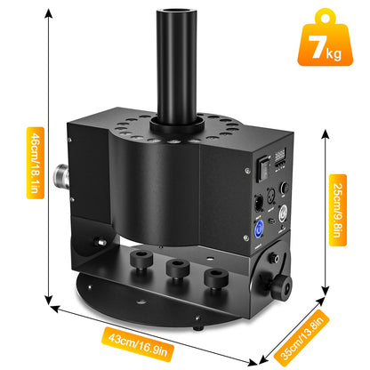 CO2 Jet Machine, 300W CO2 Cannon with LED Lights, Professional DMX CO2 Fog Machine Air Column, LED Stage Smoke Machine for DJ, Wedding, Party, Events, Festival (1pc)