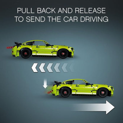 LEGO Technic Ford Mustang Shelby GT500 Toy Car - Building Toy for Boys &amp Girls Ages 9+ Years - Pull Back Car W/AR App for Pretend Play - Gift Ideas - 42138