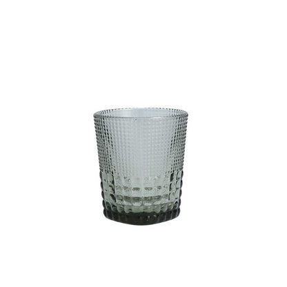 Fortessa Malcolm Double Old Fashioned Cocktail Glass 6 Pack, 11.5-Ounce, Smoke Gray