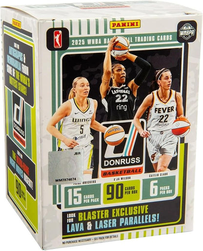 2024–25 Panini Donruss WNBA Basketball Blaster Box – Official Trading Cards – Includes Rookie Cards Inserts &amp Parallels – Sealed Retail Box