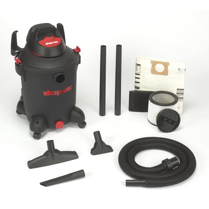 Shop-Vac 5982105 10 Gallon Wet/Dry Utility Vacuum, 5.5 Peak HP, SVX2 Motor Technology, 8 Ft x 1.5 Inch Hose, 12 ft Cord