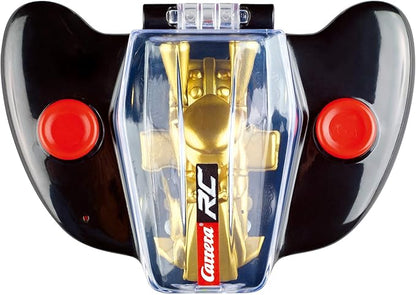 Carrera RC Nintendo Mario Kart 2.4 GHz Mini Collectible Radio Remote Control Toy Car Vehicle - Gold Mario