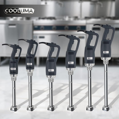 COOLUMA Immersion Blender Commercial, 14 Inch Removable Shaft, Heavy Durt 750 Watt, Variable Speed Motor, Professional Restaurant Grade Hand Mixer, Food-Grade Detachable 304 Blade & Shaft