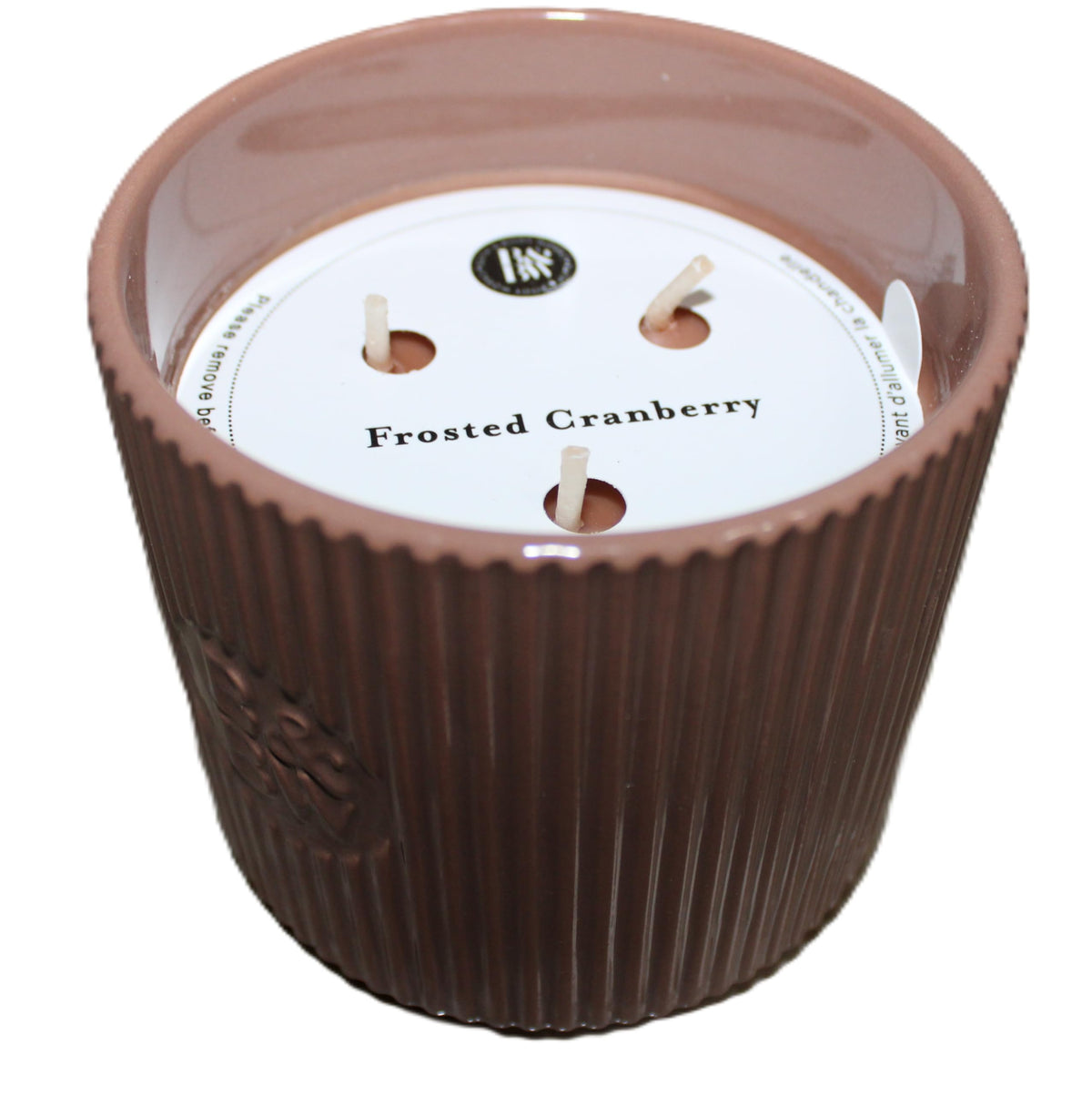 Bath & Body Works Frosted Cranberry in Reusable Ceramic Jar 3-Wick Candle