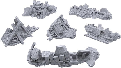EnderToys Urban Rubble - DND Terrain - 32mm Scenery for Tabletop Miniatures