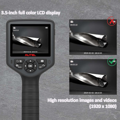 Autel MaxiVideo MV460 Digital Inspection Camera Video Scope Videoscope Endoscope 1920 * 1080 70° Field 7X Zoom LED Header Waterproof Cable Image Capture Video Recording Better MV108 MV105 MV160 MV400