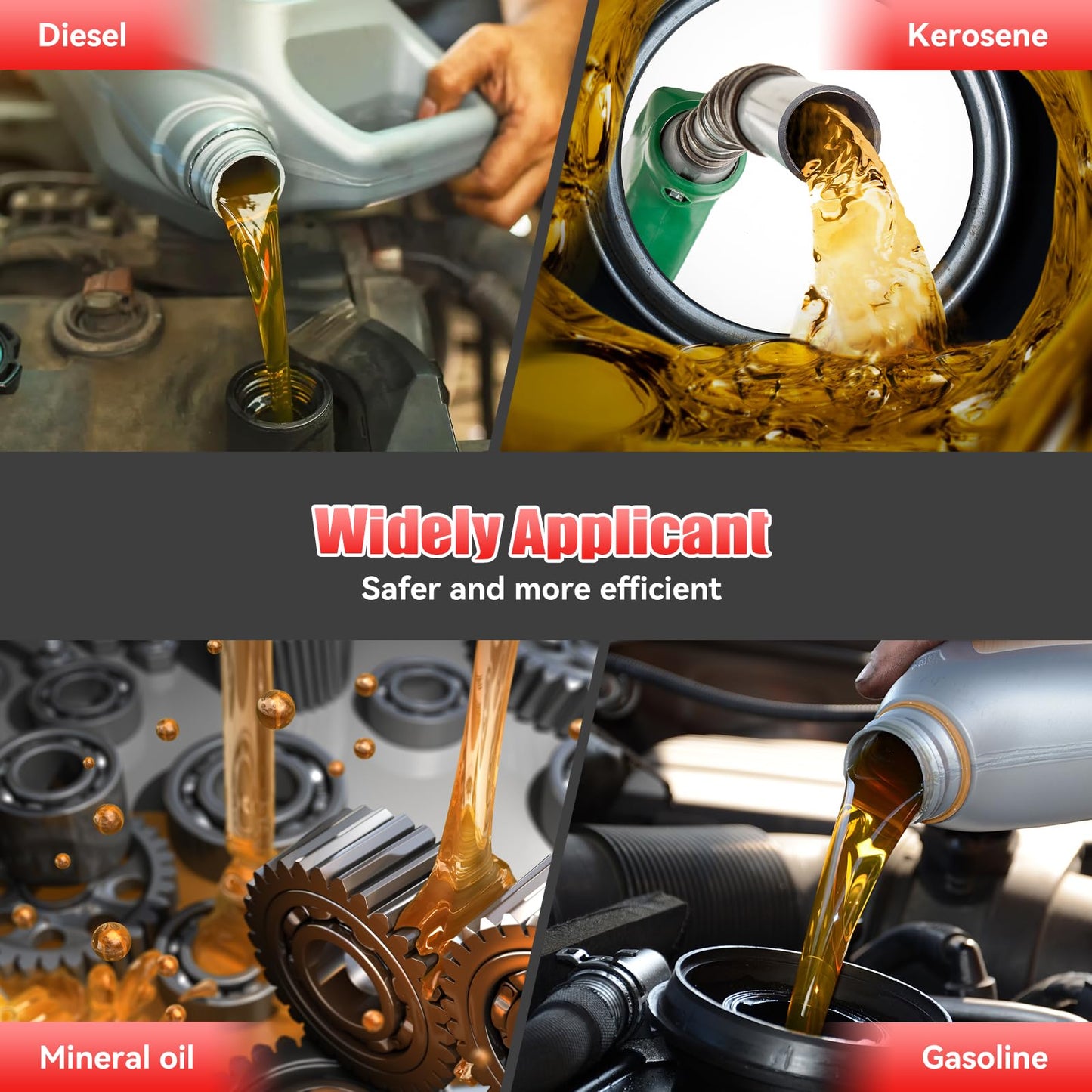 Fuel Transfer Pump, 12V / 20 Gpm, Explosion-Proof Fuel Pump with Elbow Connector, Diesel Transfer Pump, for Gasoline, Diesel, Kerosene, Ethanol & Methanol Blends, and Biodiesel
