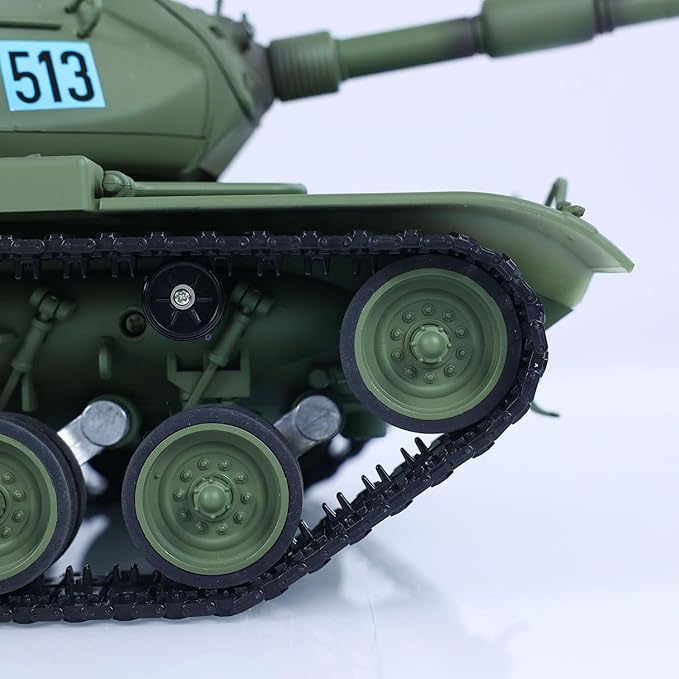 US in Stock TD 1/16 RC Tank Model Plastic for M60A3 USA RC Infrared Battle Tanks Model 320°Turret Rotation Light Sound Smoke Unit for Hobby BB Shooting Airsoft Tank That Shoot