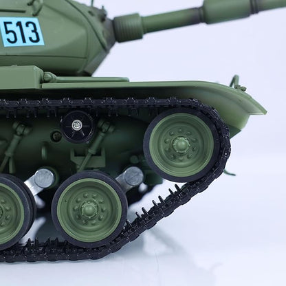 US in Stock TD 1/16 RC Tank Model Plastic for M60A3 USA RC Infrared Battle Tanks Model 320°Turret Rotation Light Sound Smoke Unit for Hobby BB Shooting Airsoft Tank That Shoot