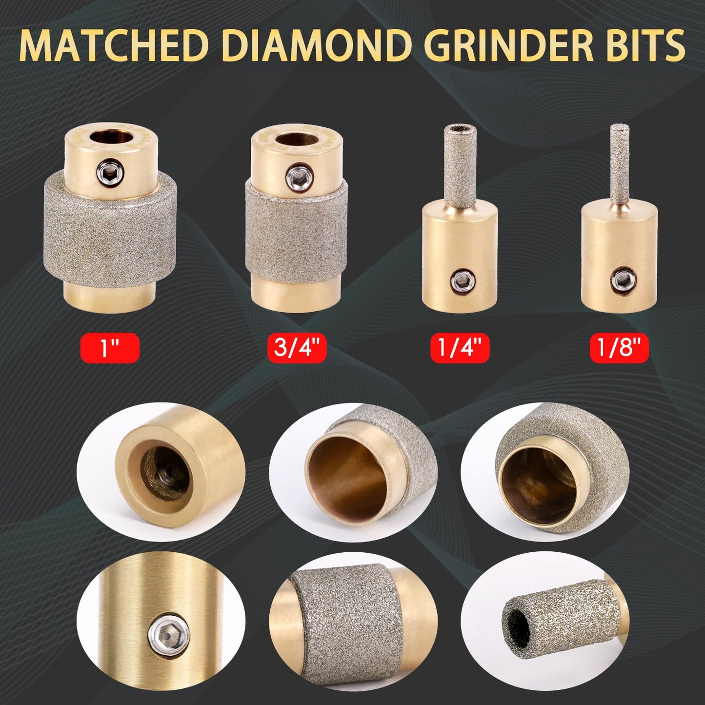 Buenoarte Portable Stained Glass Grinder Machine, Glass & Ceramic Grinding Tool Kit For DIY Craft，Mini Grinder Machine (Blue-110v)