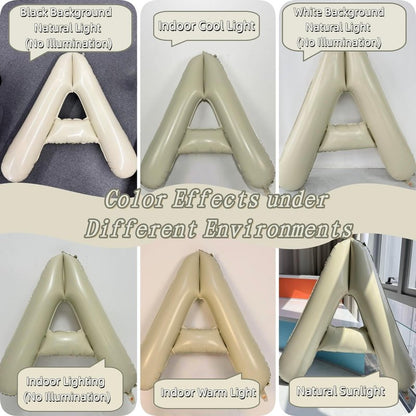 40 Inch Beige OH BABY Balloon for Baby Shower, Large Cream White Oh Baby Balloons Letters with Ribbon, Neutral Ivory Alphabet Oh Baby Balloon Banner Sign for Gender Reveal Backdrop Party Decorations