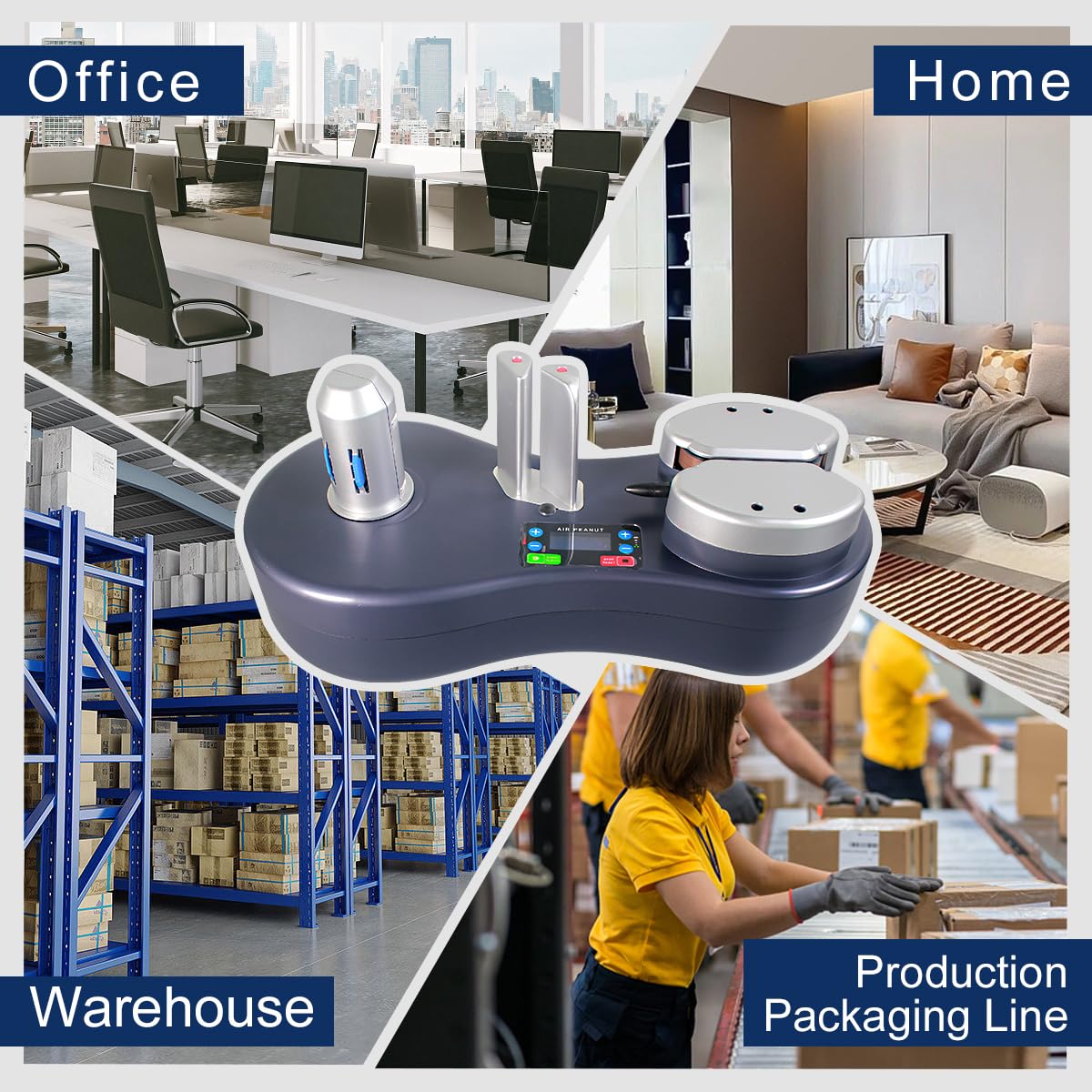SKYCENX Air Pillow Machine Voidfill Packaging Air Cushion Machine, sealing all kinds of films, 1 Free Test Film (26 Ft/min)