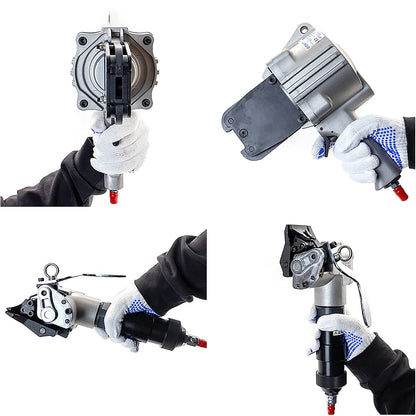 SDRTOP Pneumatic Steel Strapping Tools Metal Banding Machine Heavy Duty Tensioner and Cutter Sealer for 1.25inch（32mm）Width Metal Belt, Portable Packaging