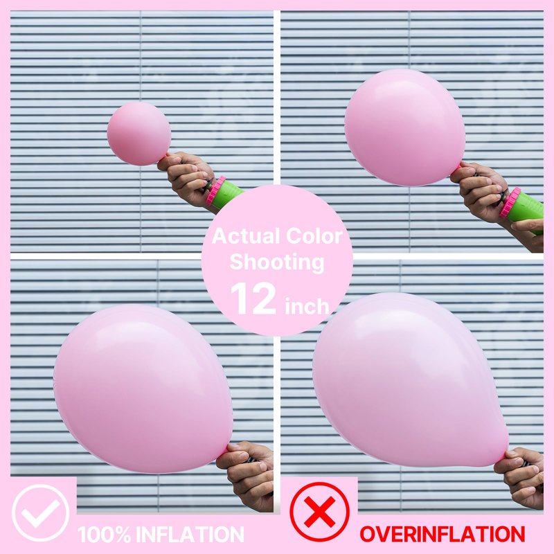 PartyWoo Baby Pink Balloons 101pcs 12 Inch Pastel Pale Light Pink Latex Helium Balloons for Baby Shower Gender Reveal Easter Bachelorette Wedding Bridal Shower Birthday Party Decorations Pink-Q05