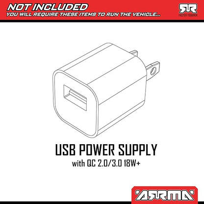 ARRMA 1/10 Gorgon 2WD RTA Kit Brushed Monster Truck (Battery &amp Charger Included) Clear ARA3230SKT2