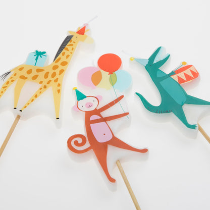 Meri Meri Animal Parade Candles (Pack of 4)