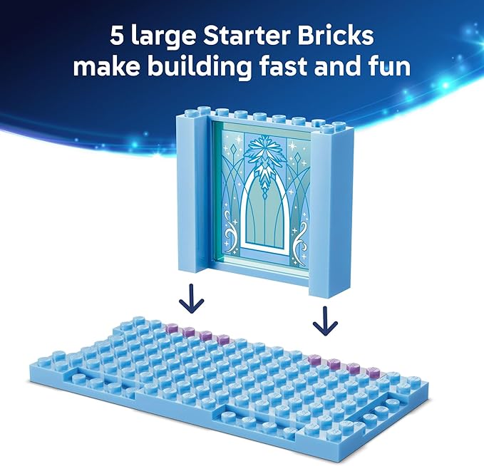 LEGO Disney Frozen Elsa’s Ice Castle &amp Snow Ride Adventure Building Toy - Frozen Toys for Girls &amp Boys Ages 4+ - Disney Gift for Kids - 43281