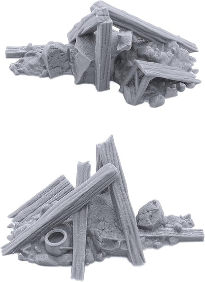 EnderToys Urban Rubble - DND Terrain - 32mm Scenery for Tabletop Miniatures