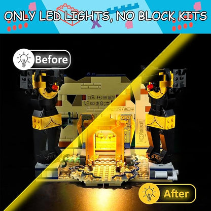 LED Light Kit for Lego 77013 Escape from The Lost Tomb Set Compatible with Lego 77013 Building Blocks Model(Not Include Blocks Set)