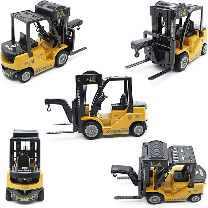 Remote Control Forklift 12 Channel 2 Mode RC Forklift W/Pallets/Boxes/Sound/Light/Spray Two Rechargeable Batteries &amp Charge Kids Forkliftrrucks Toy Christmas &amp Birthday Gifts