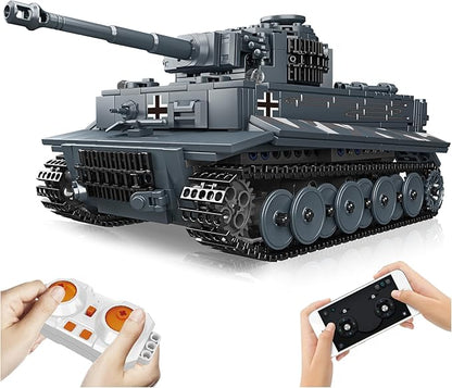 NUTCRACKER Military Tiger Tank Building Set - Heavy Military Tank Toy Building Set Home Collectible Display Model Easter Birthday Gift for Adult Boys Girls Aged 14+ (800 Pieces)