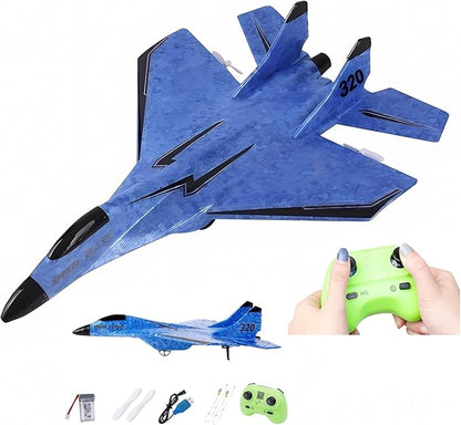 2023 New Remote Control Wireless Airplane Toy With Lights USB Rechargeable SU-35 RC Remote Control Plane Glider Outdoor Drop-Resistant Foam RC Air Planes Fighter Jet For Adults Aircraft Enthusiasts