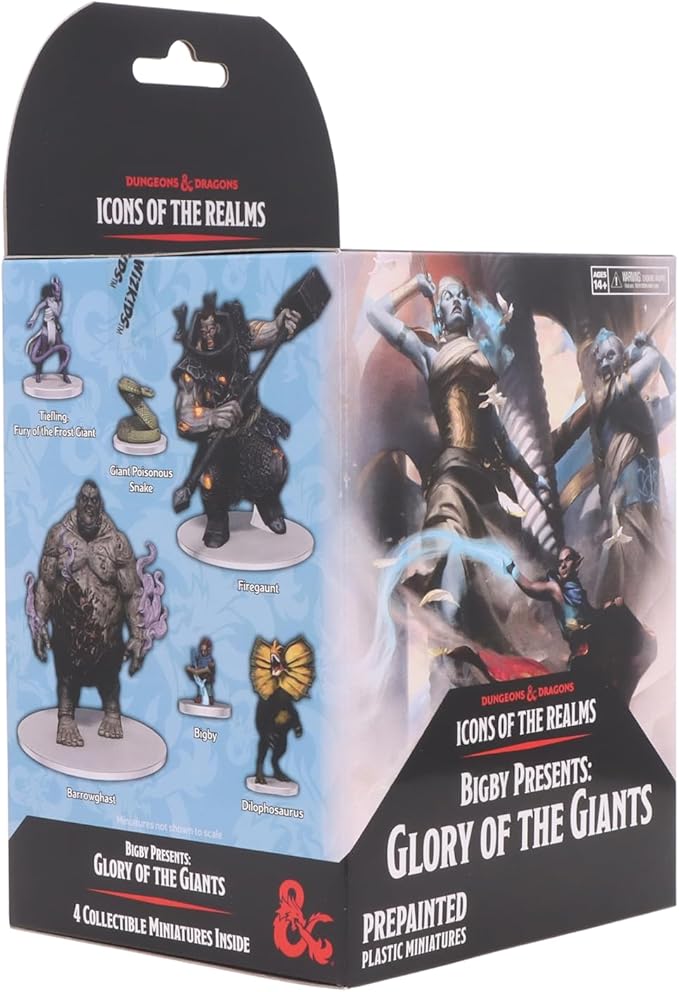 WizKids D&ampD Icons of The Realms: Bigby Presents Glory of The Giants - 8ct Booster Brick (Set 27)