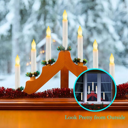 60 Pcs Flameless LED Taper Candles, Battery Operated Flickering Candles with Warm White Light, Safe Fake Electric Candlesticks for Wedding Centerpieces, Church, Halloween, Christmas Home Decor