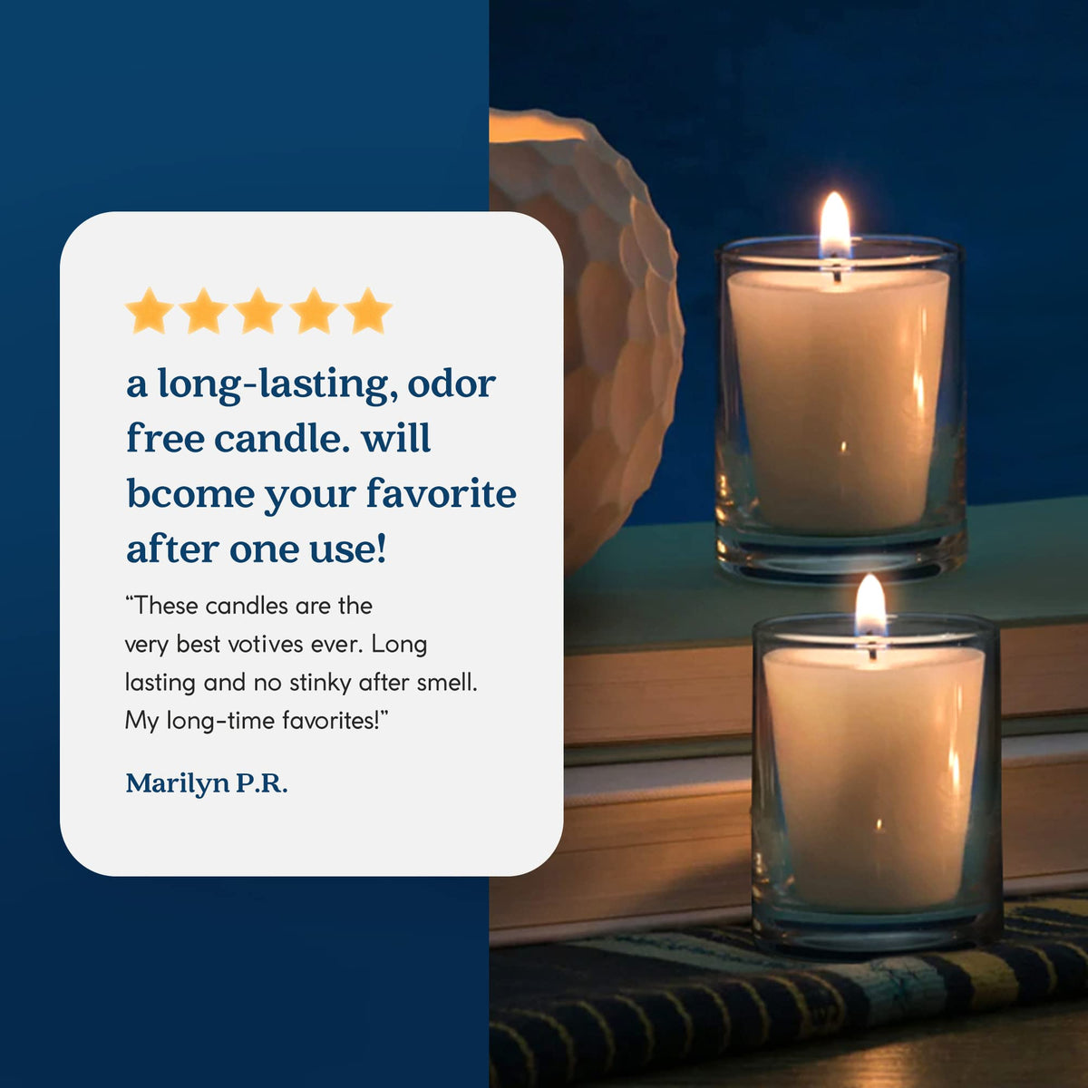 GoodLight Paraffin-Free Votive Candles, Vegan Palm Wax, Clean-Burning and All-Natural Votive White Candles | 15-Hour Burn Time (32 Unscented Votive Candles)