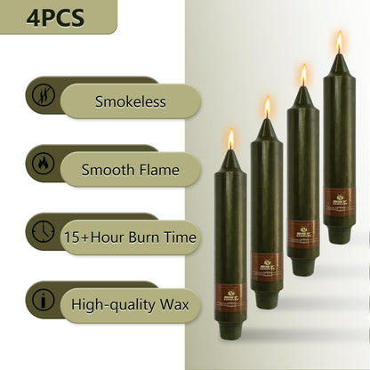 Taper Candle Odorless Candlesticks 7 INCH Short Candle Sticks Unscented Candles Smokeless Candles for Dinner Home Décor Weddings Festive Seasons Holiday