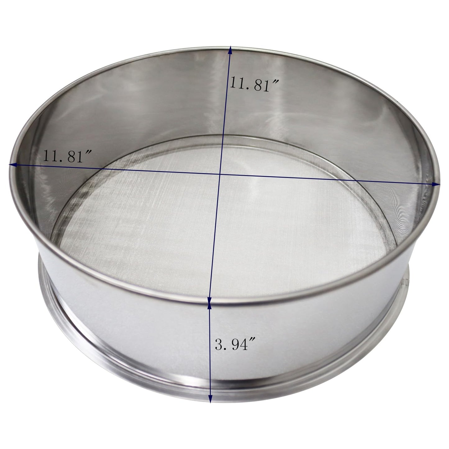 INTBUYING Automatic Powder Sifter Machine, Sieve Shaker Vibrating Machine, Electric Stainless Steel Powder Shaker, Electric Sieve Vibrating Screen with 60 Mesh Screen, 110V, 11.8 inch Diameter