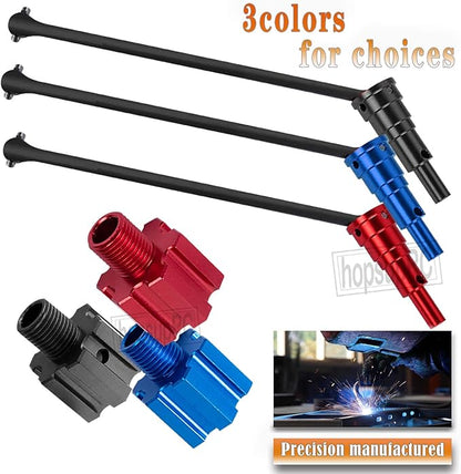 RC 10MM Drive Shaft CVD &amp Wheel Hex Hubs Upgrades Part for 1/5 X Maxx 8S Monster Truck45# Steel Driveshaft Front Rear Axles &amp Aluminum Wheel Nut &amp Wheel Hex Hops UpRed