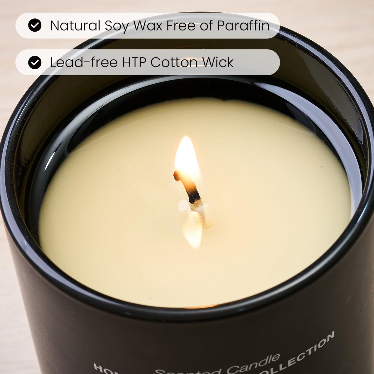 M&SENSE Natural Soy Candle| Linen Breeze | 5.3 oz | Mini Spring Scented Candles for Relaxation,Meditation,Home Décor | for Bedroom, Office, Party Small