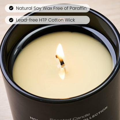 M&SENSE Natural Soy Candle| Vanilla Sandalwood | 5.3 oz | Mini Spring Scented Candles for Relaxation,Meditation, Home Décor | for Bedroom, Office, Party Small