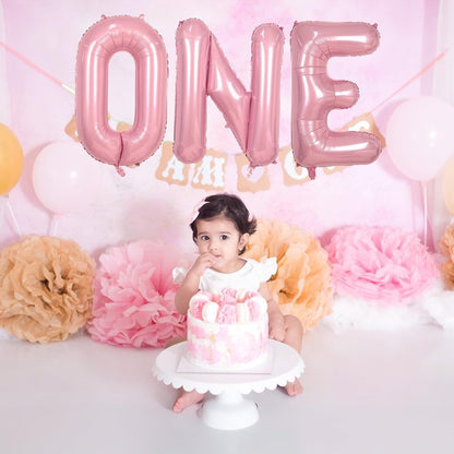 Pastel Pink N Letter Balloon, 40 Inch Giant Light Pink Mylar Helium Foil Alphabet N for Girls, Self Inflating N Birthday Balloon for Women Anniversary Baby Shower Princess Party Decoration Supplies