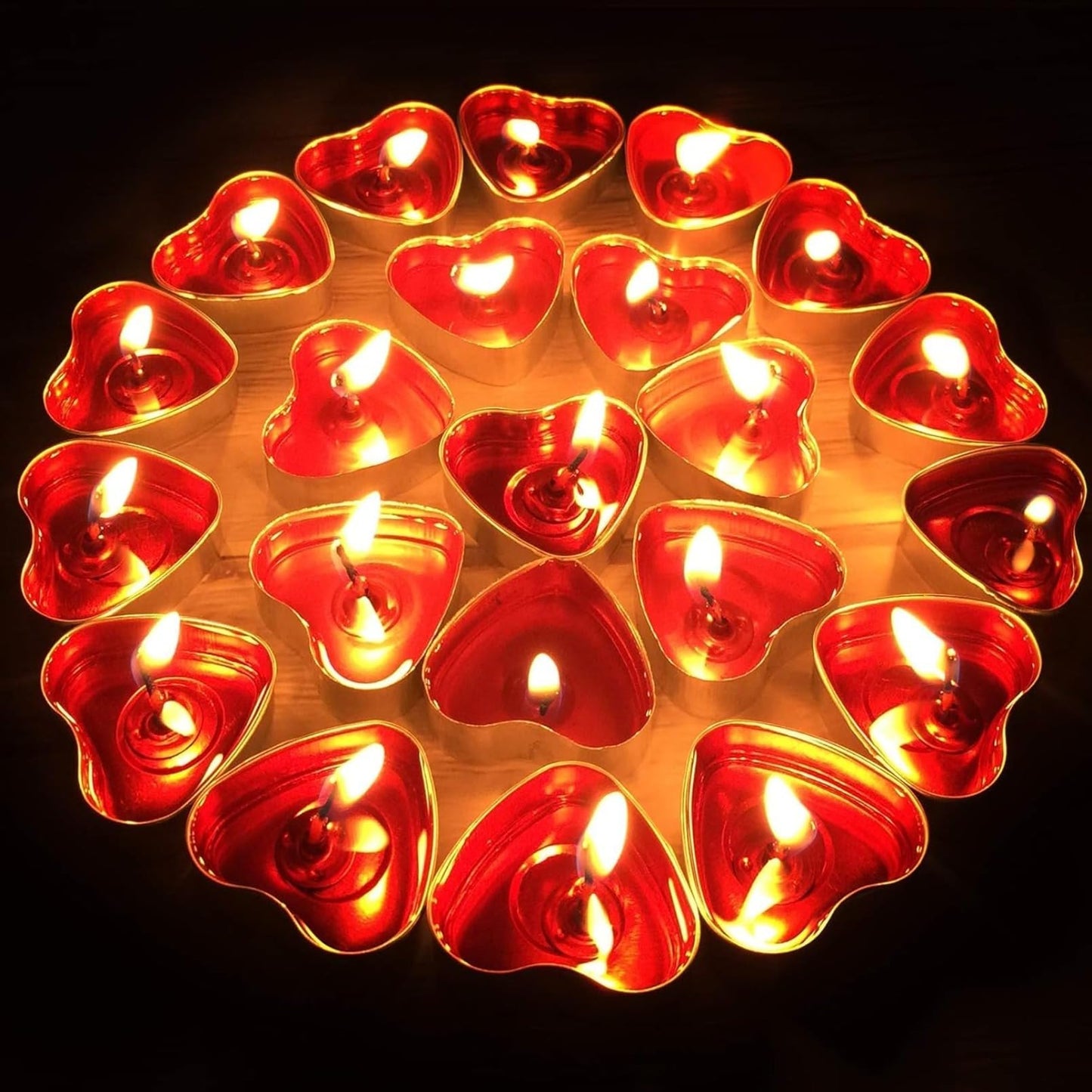 IJRPLM 50 Pack Heart Shaped Tealight Candles, Romantic Love Unscented Tea Lights Candles, Dripless & Long Lasting Smokeless, Mini Tealight Candle for Wedding Party Home Decor, White