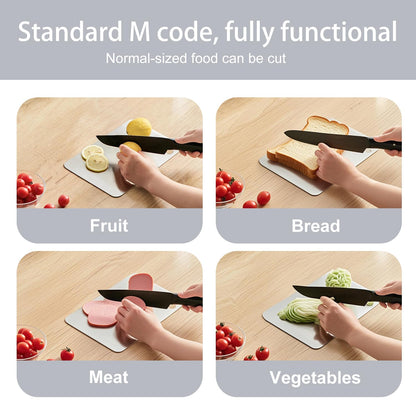304 Stainless Steel Cutting board, Double Sided Metal Cutting Boards for Kitchen Meat Vegetables & Fruits Chopping Board Dishwasher Safe Easy to Clean(M-11.81 * 7.87in)
