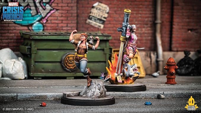 Marvel: Crisis Protocol Squirrel Girl &amp Gwenpool CHARACTER PACK - Reality-Bending Rogues! Tabletop Superhero Game Ages 14+ 2 Players 90 Minute Playtime Made by Atomic Mass Games