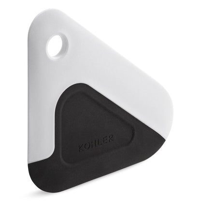 Kohler K-8624-0 Kitchen Pot and Pan Dish Scraper, Silicone and Nylon, Heat Resistant, One Size, White and Charcoal