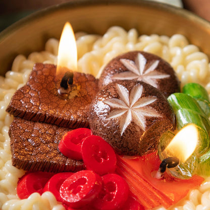 Ramen Noodles Vegetable Wax Candle for Friend Yourself Gift