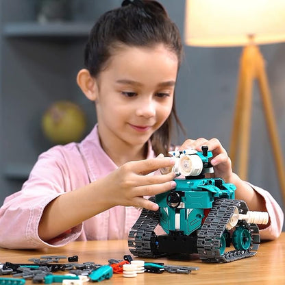 APP/Remote Control STEM Building Kits for Kids Ages 8-12 - 3 in 1 RC Robot Car Toys 440 Pcs Educational Science Projects Gift Ideas for Boys Girls