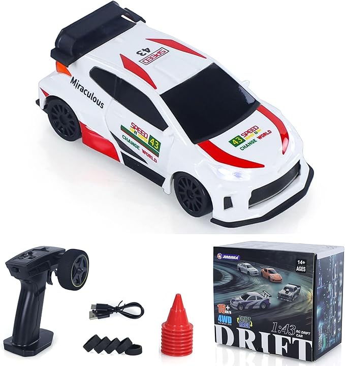 TOUCAN RC HOBBY 1/43 High Speed RC Racing Car Radio Controlled Drift Vehicle 4WD RTR Mini Model Toy 2.4G Radio Battery Gifts for Children