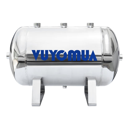 VUYOMUA 7.9Gallon 304 Stainless Steel High Pressure Mini Small Portable Air Tank Air Reservoir Water Storage Tank(30L-SG)
