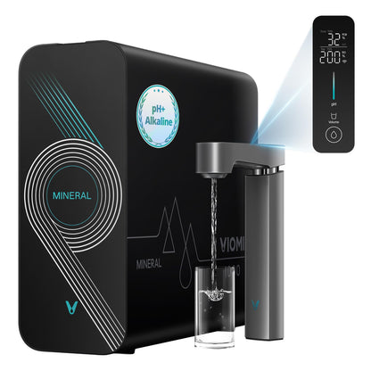 VIOMI Master M1 1000 GPD Reverse Osmosis Alkaline Mineralization pH+ Water Filter, Lead & PFAS Reduction, Under Sink Tankless RO System, NSF/ANSI 42 & 58 & 372, Smart Faucet & App Monitor, BPA Free