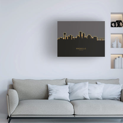 Trademark Fine Art 'Knoxville Tennessee Skyline Glow II' Canvas Art by Michael Tompsett