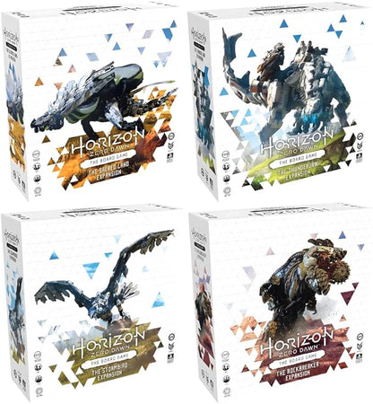 Steamforged Games Horizon Zero Dawn The Board Game Expansion Bundle: Sacred Land Thunderjaw Stormbird and Rockbreaker (4 Items)
