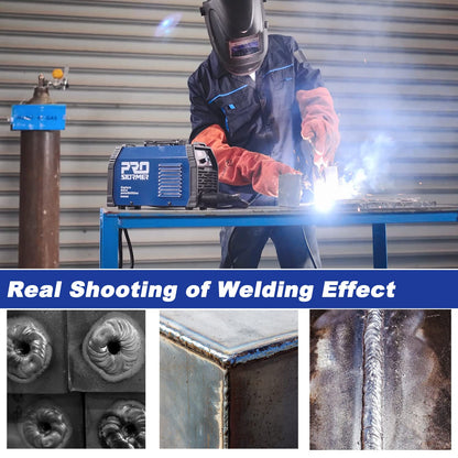 200A ARC Welding Machine, 110V/220V Dual Voltage Welder, IGBT Stick MMA Welder LED Display with Electrode Holder Work Clamp