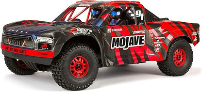 ARRMA RC Truck 1/7 Mojave 6S V2 4WD BLX Desert Truck with Spektrum Firma (Ready-to-Run) Red/Black ARA7604V2T2